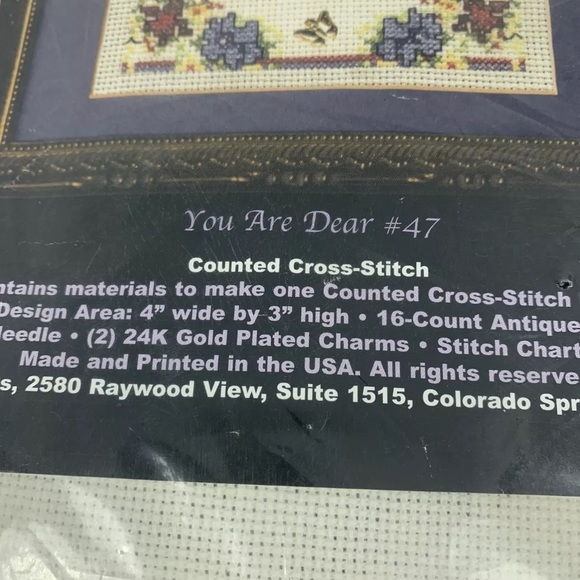 Sandi Phipps Counted Cross Stitch You Are Dear Treasure Mini Picture 47 - Picture 2 of 5